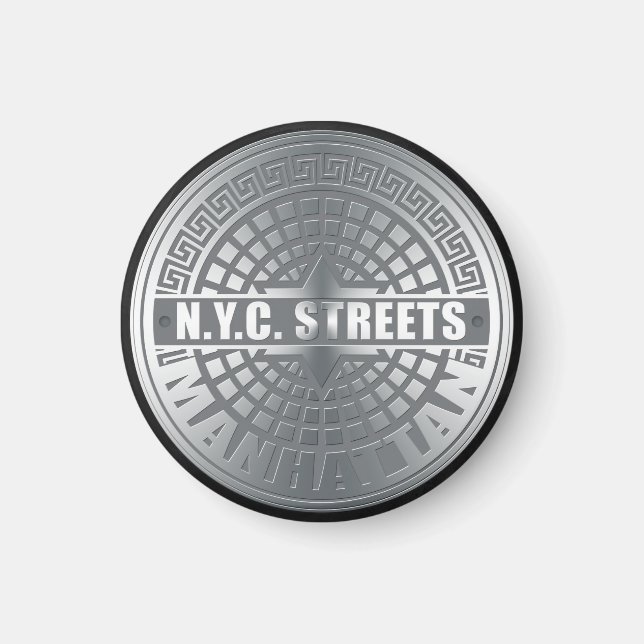Imã Manhole Cobrir Manhattan (Frente)