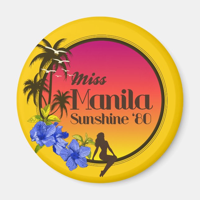 Imã Manila Sunshine '80 - Ilha da Tentação (Frente)