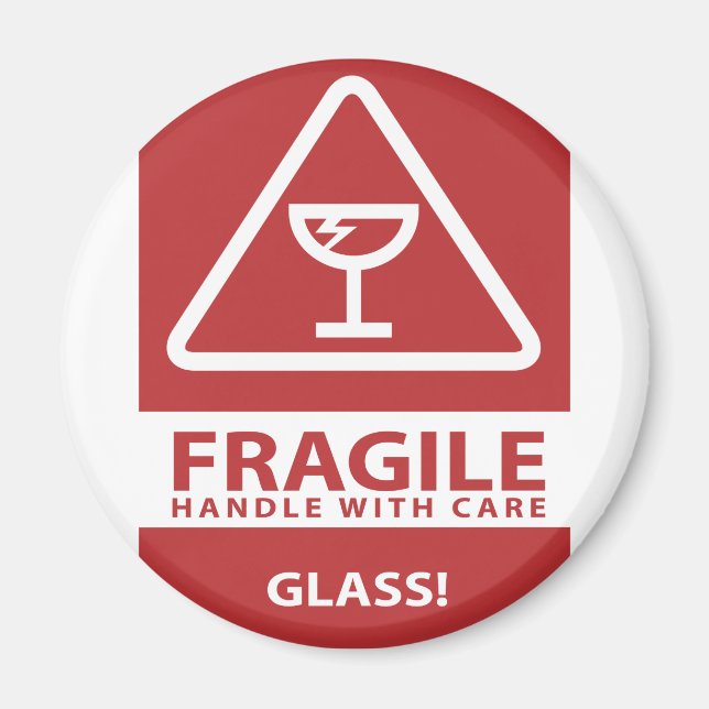 Imã Manipular com cuidado (Frente)