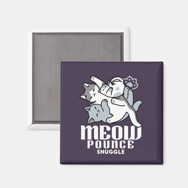 Imã Manípulo De Rato - Gatos De Dormir Em Cute (Front/Back)