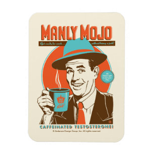 Ímã Manly Mojo Coffee