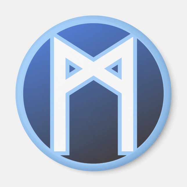 Imã Mannaz Man Rune (Frente)
