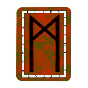 Ímã Mannaz Viking Rune Magnet - Humanidade!