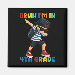 Imã Mano Estou No 4º Ano Divertido Volta às Aulas Dabb