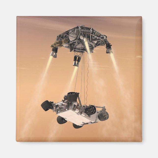 Imã Manobra de Sky Crane durante a descida de Marte da (Frente)