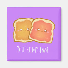 Imã Manteiga De Amendoim E Torrada De Morango