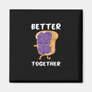 Imã Manteiga de Amendoim Geleia Melhor Juntos Comida D