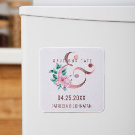 Imã Manteiga de ouro rosa e casamento floral salvar da