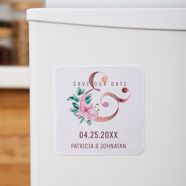 Imã Manteiga de ouro rosa e casamento floral salvar da (Criador carregado)