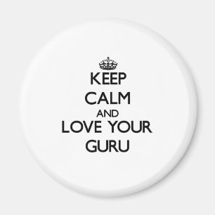 Imã Mantenha a calma e ame seu Guru