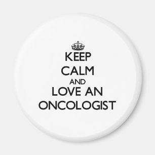 Imã Mantenha a calma e ame um oncologista