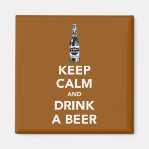 Imã Mantenha a calma e beba um ímã da cerveja