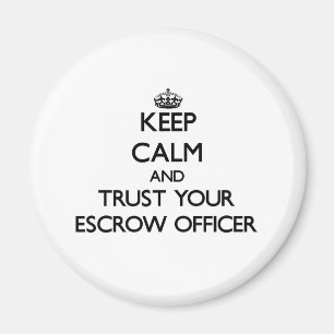 Imã Mantenha a calma e confie seu oficial do