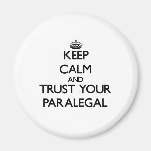 Imã Mantenha a calma e confie seu Paralegal