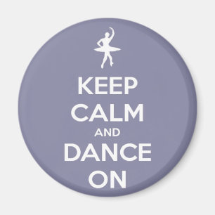 Imã Mantenha a calma e dance no ímã da lavanda