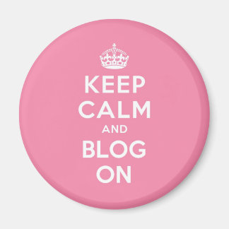 Imã Mantenha a calma e faça o blog