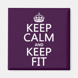 Imã Mantenha a calma e mantenha o ajustado