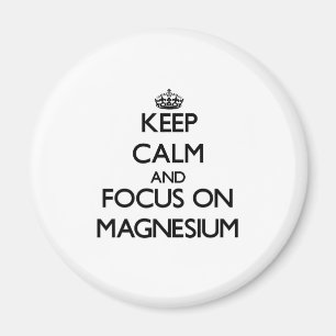 Imã Mantenha a calma e o foco no magnésio