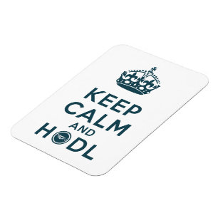 Ímã Mantenha a calma e o HODL DigitalNote XDN