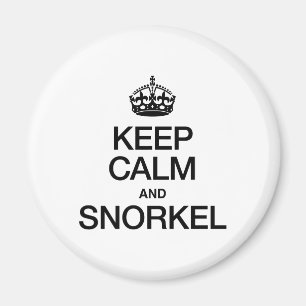 IMÃ MANTENHA A CALMA E O SNORKEL