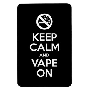 Ímã Mantenha a calma e o Vape no auto do ~ inspirador