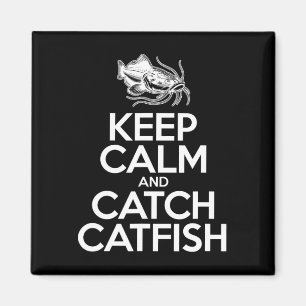 Imã Mantenha a Calma e Pegue Peixes - Gato Pescador Pe