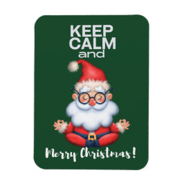 Ímã Mantenha a Calma e um Feliz Natal