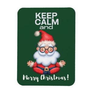 Ímã Mantenha a Calma e um Feliz Natal