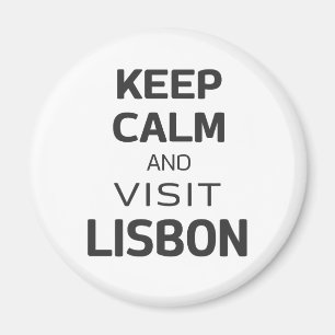 Imã Mantenha a calma e visite Lisboa