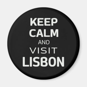 Imã Mantenha a calma e visite Lisboa