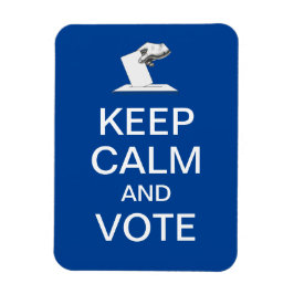 Ímã Mantenha a Calma e Vote 2026