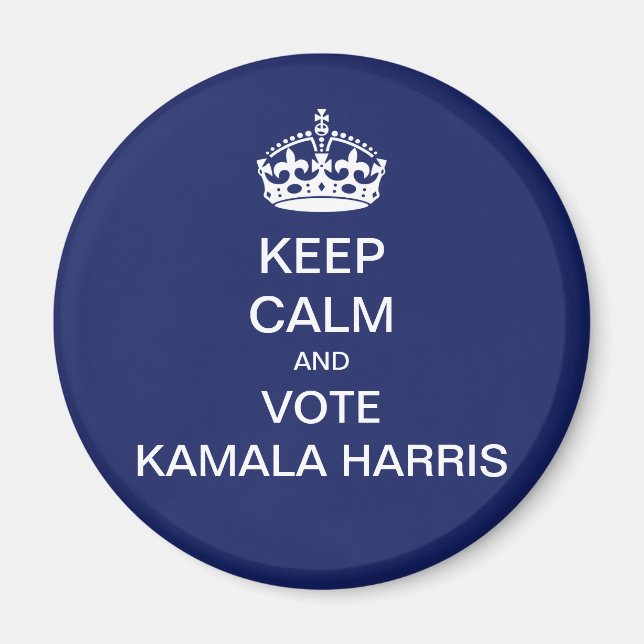 Imã Mantenha a calma e vote Kamala Harris (Frente)