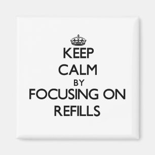 Imã Mantenha a calma focalizando em reenchimentos