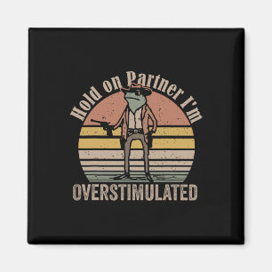 Imã Mantenha A Impressão De Sapo De Cowboy Com Oversti