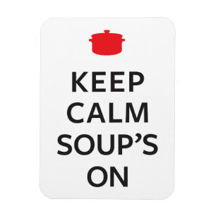 Ímã Mantenha a sopa calma sobre
