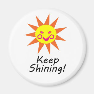 Imã Mantenha brilhar Sun de sorriso enfrentado feliz