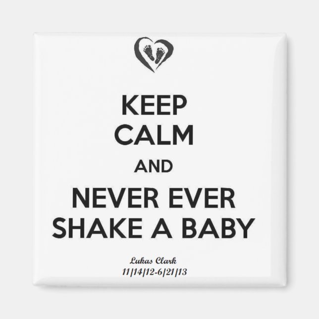 Imã Mantenha calma (Frente)