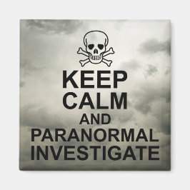 Imã Mantenha calma e Paranormal Investigue