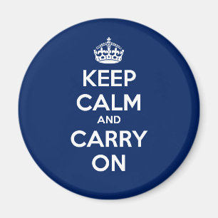 Imã Mantenha calmo e continue o ímã do círculo - az