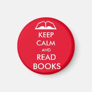 Imã Mantenha calmo e leia livros