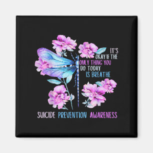 Imã Mantenha Dragonfly Semicolon Prevenção Suicídio Aw