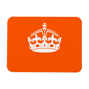 Ímã Mantenha o CALM CROWN em Laranja Personalizar isso