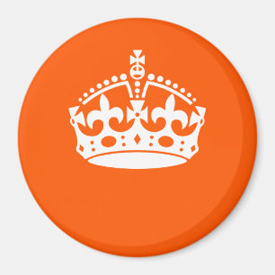 Imã Mantenha o CALM CROWN em Laranja Personalizar isso