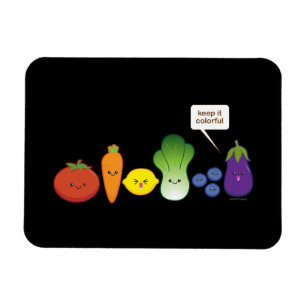 Ímã Mantenha-o colorido (Design simples)