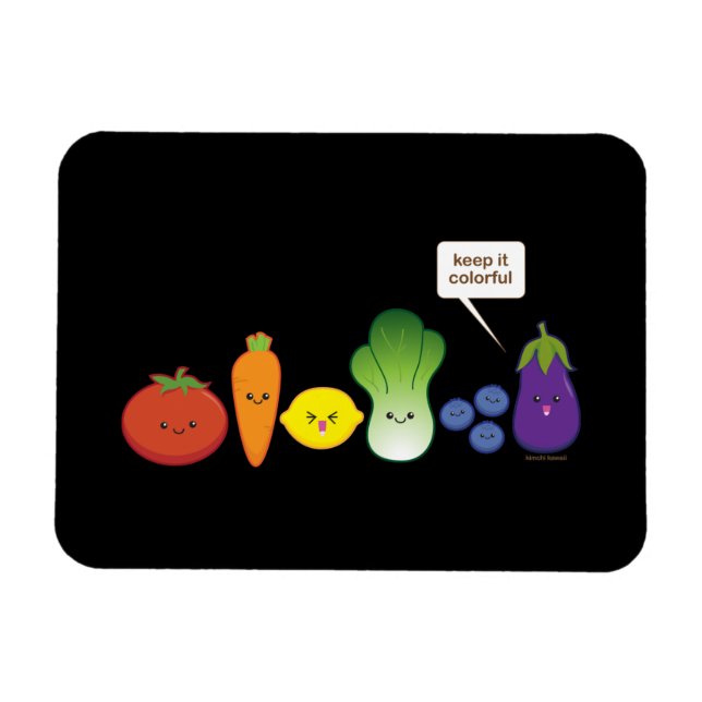 Ímã Mantenha-o colorido (Design simples) (Horizontal)