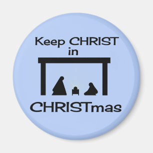 Imã Mantenha o CRISTO em ímãs do Natal