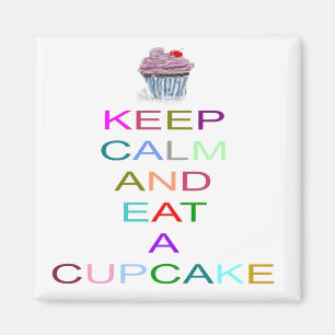 Imã mantenha o cupcake calmo com cereja