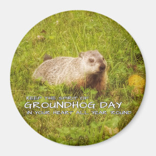 Imã Mantenha o espírito do ímã do dia de Groundhog
