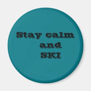 Imã Mantenha-se calmo e com o ímã SKI
