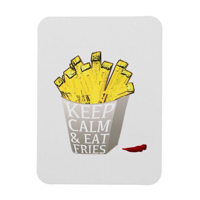 Ímã Mantenha-se calmo e coma velhas Pop (Vertical)